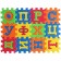 Game rug-puzzle, blue tractor