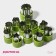 A set of vegetable surgery of the shade "Taste", 12 objects, green