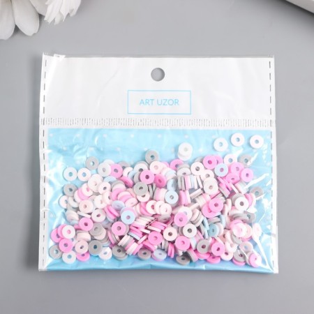 Beads for PVC creativity "Red-blue" set ≈ 330 pcs 0.1x0.6x0.6 cm-2