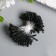Stamens for flowers "Drops Black Black" D = 1.5 mm set 400 pcs length 6 cm