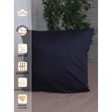 Pillowcase Mona Liza, size 70x70 cm, indigo color