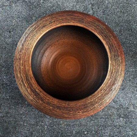 Kashpo "Pad" bronze 1.4 liters-3