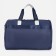 Road bag on lightning, outer pocket, long belt, suitcase holder, blue color