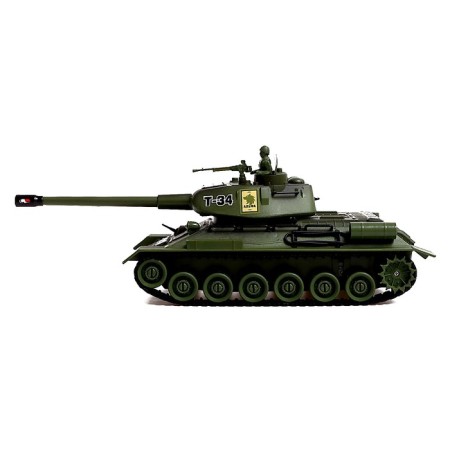 T34 vs Tiger tank battle, radio control, 2 tanks, light and sound-8