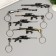 Metal keychain "Rifle with sight" mix 1x9.3 cm