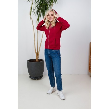 Female sweatshirt, size 52, emerald melange color-5