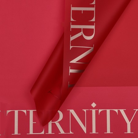 Film for flowers matte, "steady eternity", 57x57cm, red, 65 μm
