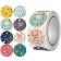 Stick Paper "Bright moments. Gratitude" d = 2.5 cm 500 pcs in a roll 3x6.5x6.5 cm