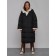 Coat insulated winter female, size 44, black color