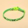 Kotoflash collar, with a bell, 30 x 1 cm, polyester, green