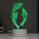 Sensor Lamp "dolphins" LED 7 USB colors/from batteries white RISALUX