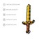 Toy inflatable "Sword", 65 cm, color mix