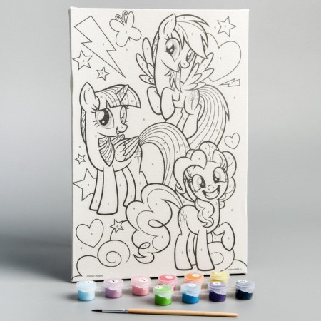 Picture on numbers for children, 20x30 cm, My Little Pony-1