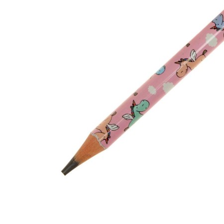 Chernographic pencil Artgraphix Zefir "Unicorns in the Clouds", HB, plastic case-3