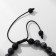 Bracelet male "skull" with beads on threads, color gray color