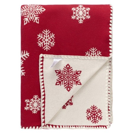 Плед с новогодним рисунком Fluffy snowflakes New year Essential, размер 130х180 см-5