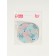 Pocket mirror “pattern”, with a stand, 8 × 8 cm, white color