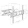 ARM Media LCD-418, up to 35 kg, 32-65 ", wall-mounted, turn and tilt, black