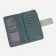 Women's wallet on the button, green color