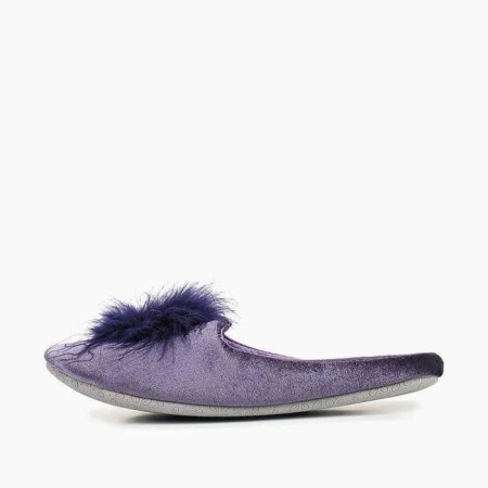 Slippers # 11 women, size 35.5, purple color-4