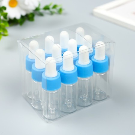 Window with pipette glass, plastic mix 7.5x2.2x2.2 cm-3