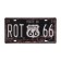 Decorative license plate, "route 66", 30 × 15 cm