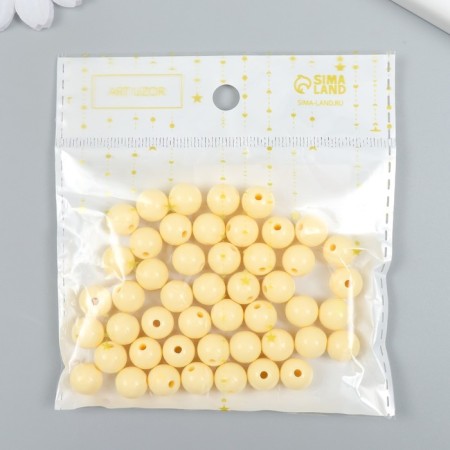 Busins ​​plastic "Peach" glossy set 25 grams d = 1 cm-2