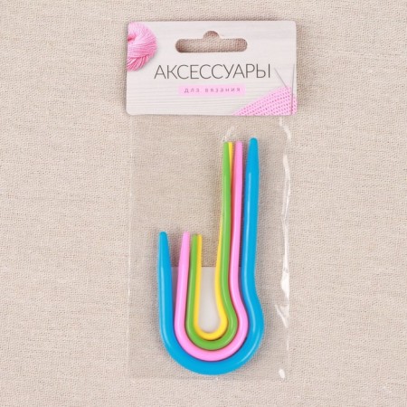 A set of auxiliary knitting needles, d = 3/4/5/6 mm, 4 pcs, color colorful color-3