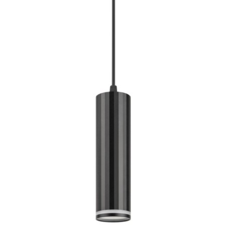 Suspension lamp PL19 BK MR16 GU10 Ceiling cylinder, black color-2