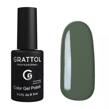 Grattol Color Gel Polish, No. 059 Green Gray, 9 ml
