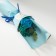 Bouquet of soap petals "Rose and eucalyptus" Blue 7.5x11x34.5 cm