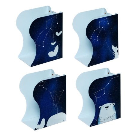 Book stand sloping "Night Sky", 3 departments, metal, mix