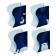 Book stand sloping "Night Sky", 3 departments, metal, mix