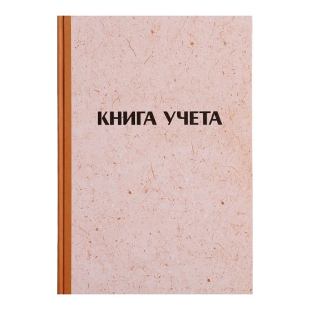 Book of accounting, 96 sheets, cardboard cover 7B, newspaper block, line, craft imitation