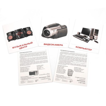 Demonstration pictures. Electric appliances. 16 demonstration pictures with text. 174x220 mm-1