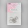 Metal straps: hooks, rings, regulators, 10 mm, silver color