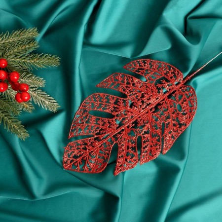 Decor shine "Monster leaves" 30 cm, mix