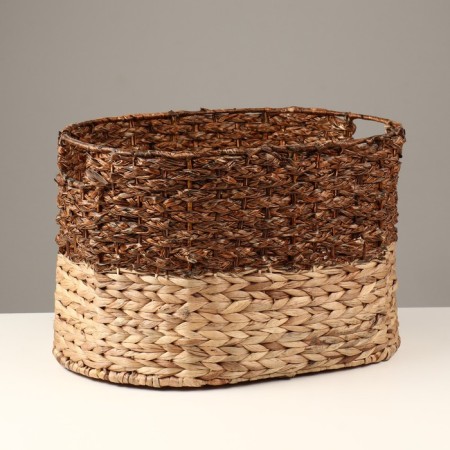 Wicker basket, 38x28x24 cm, reeds, seaweed-1