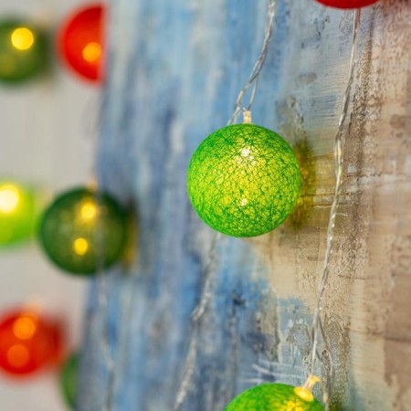 Garland “thread” 5 m with nozzles “Summer”, IP20, transparent thread, 20 LED, glow warm white, 220 V-2