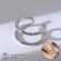 Ring "Modern" line, color silver, dimensionless