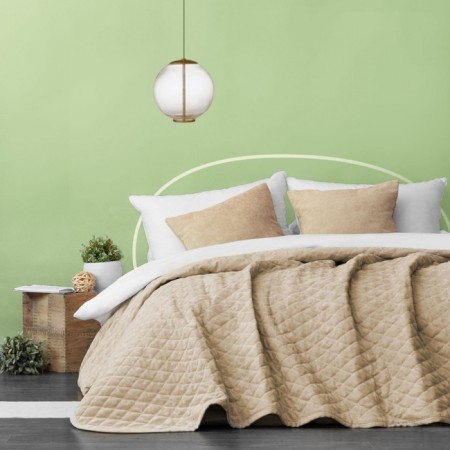 Cover with pillowcases "Tina", size 230x250 cm, beige color-1