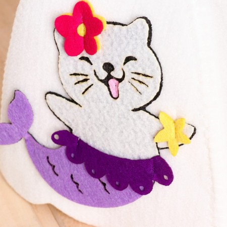 Bath cap with applique "Attina"-2