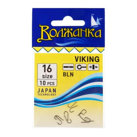 Hooks "Volzhanka" Viking No. 16, 10 pcs