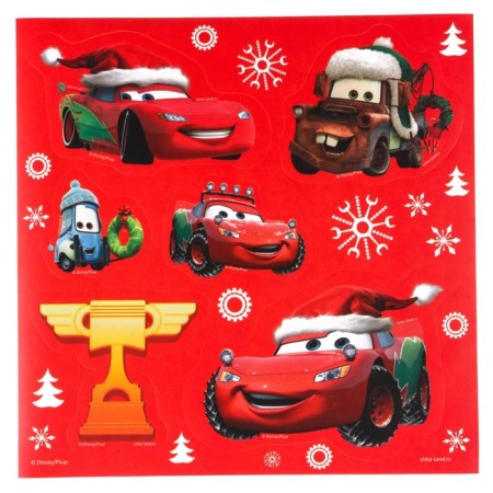 Chancellery set "Happy New Year", notebook A6, pen, stickers, cars-4