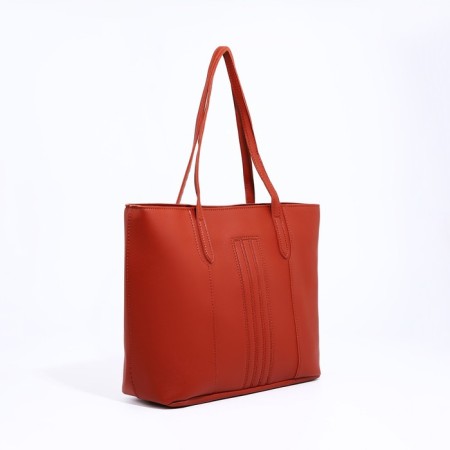 Zipper bag with zipper, brown color-2