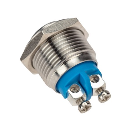 Anti-Vandal button Ø16 b/fix (2C screw) OFF- (ON) convex (A16-A3) rexan-1