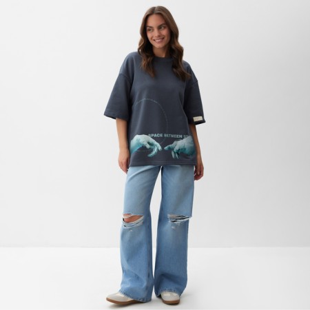 Women's T -shirt MIST Space, graphite, r.50-6