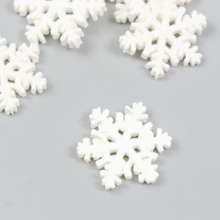 Decor for creativity plastic "Snowflake" 3x3 cm-1