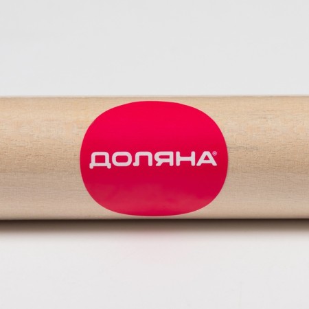Скалка для теста Доляна, дерево, прямая, 40 см-3