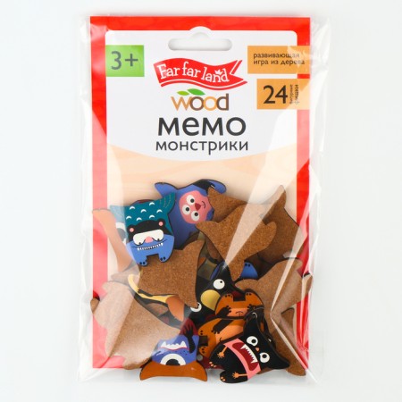 Game Table Memo Monster Far Far Land Wood (24 chips in a box)